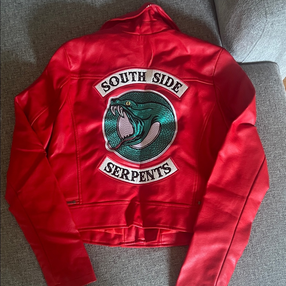 Red South Side Serpents Leather Jacket